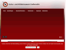 Tablet Screenshot of museum-grafenwoehr.de